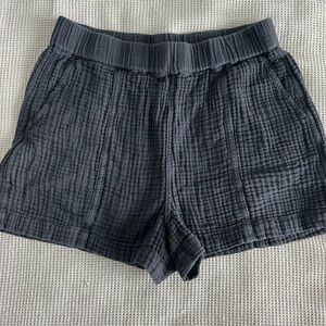 Madewell High Waist Textured Gray Shorts